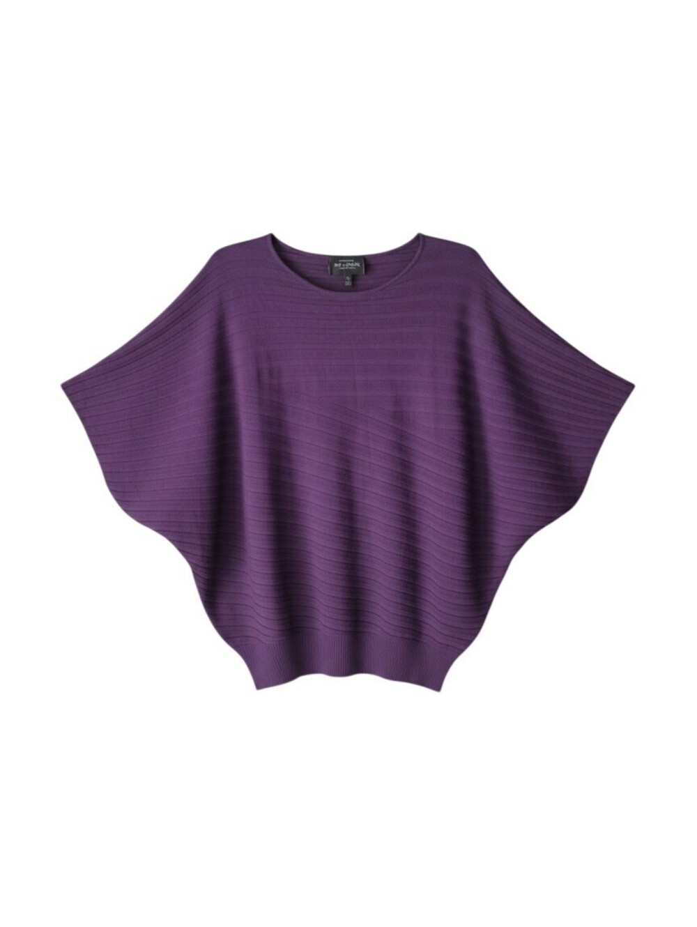 St. John Purple Wool Dolman Sleeve Knit Sweater